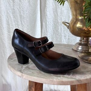 Sofft Double Buckle Comfort Mary Jane Heels